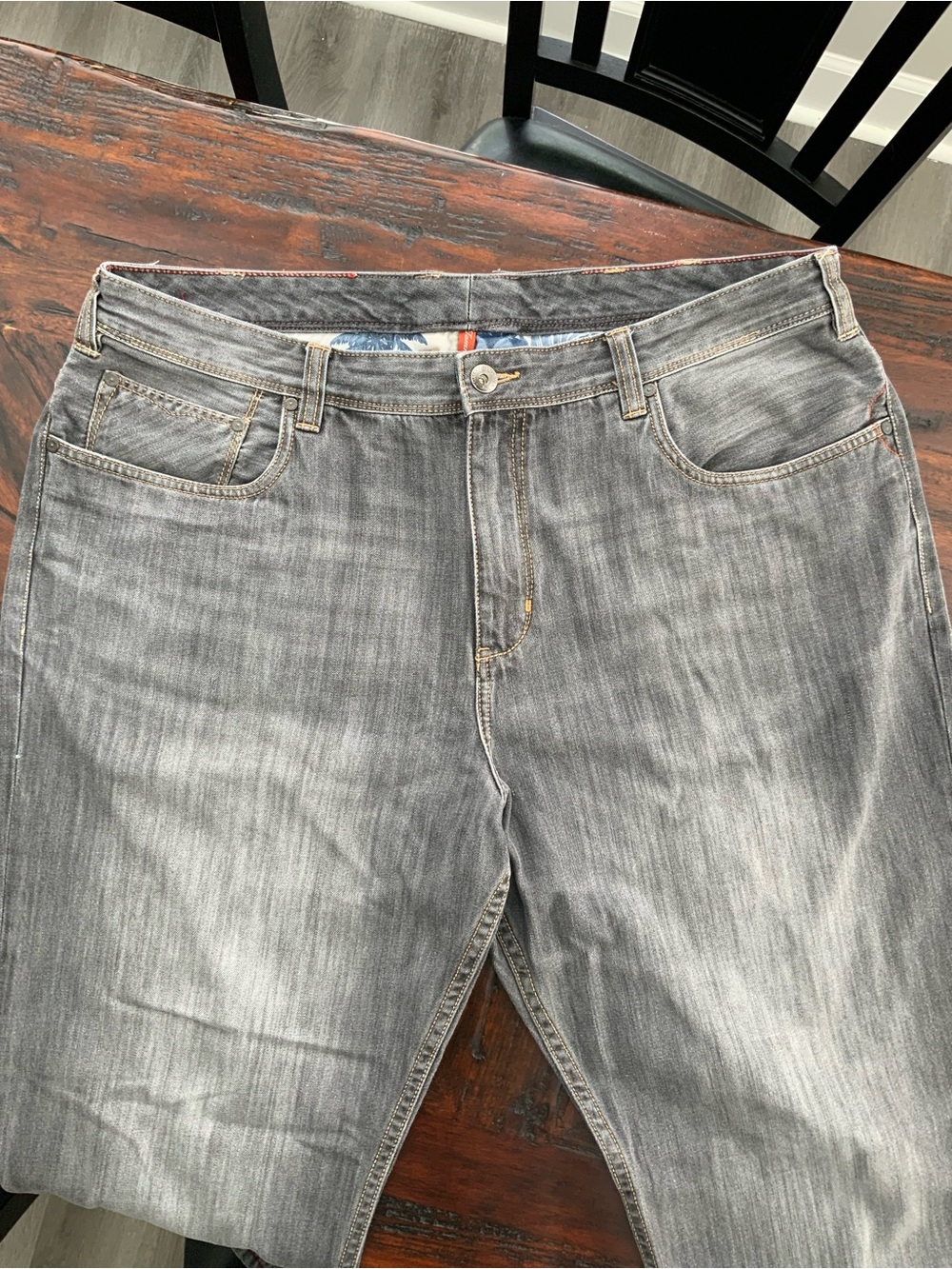 Tommy Bahama Men's Washed Gray Relaxed Jeans